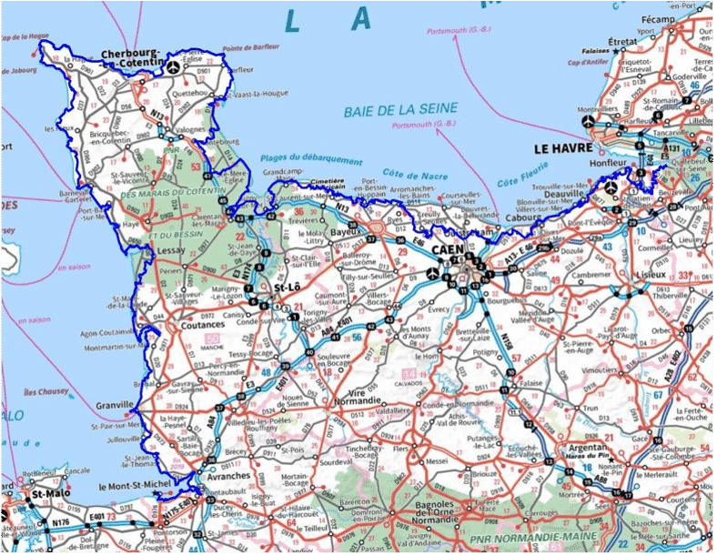 Carte du circuit d'Erik Clavery