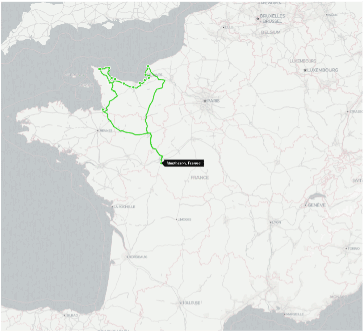 road trip en Normandie en van aménagé location agence Tours