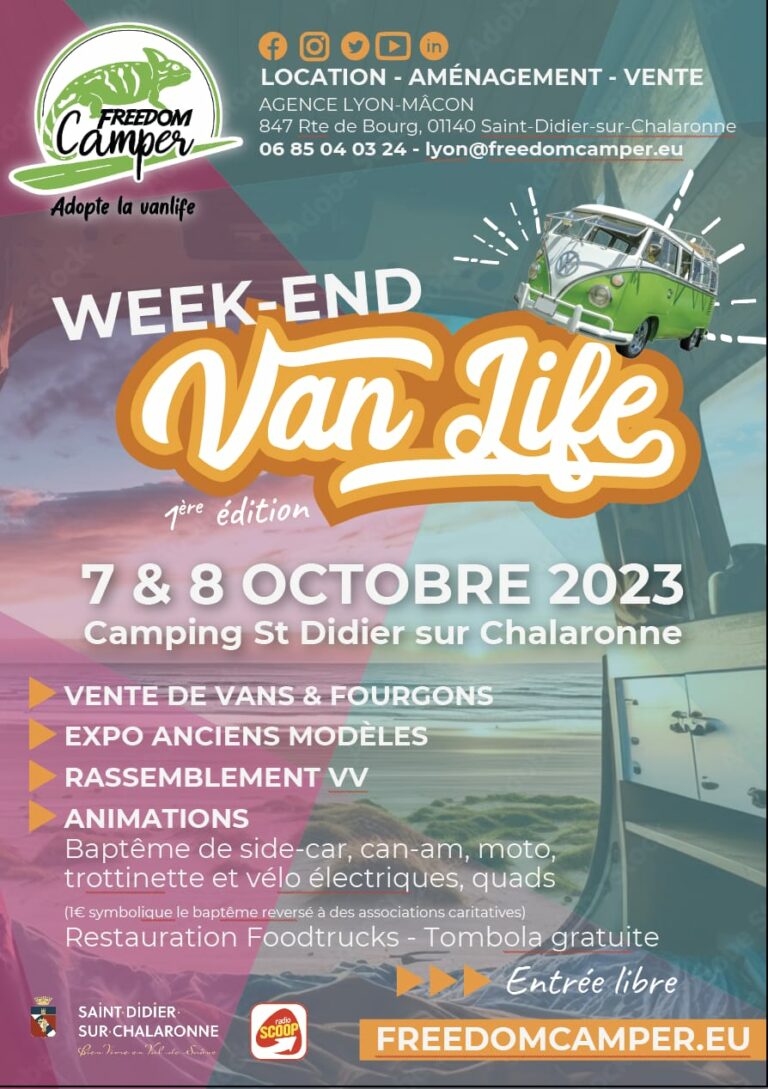 week end vanlife avec freedom camper macon lyon