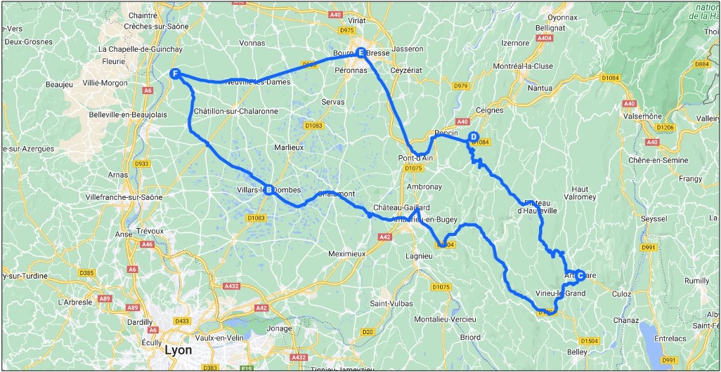 road trip dans l'ain en van aménagé