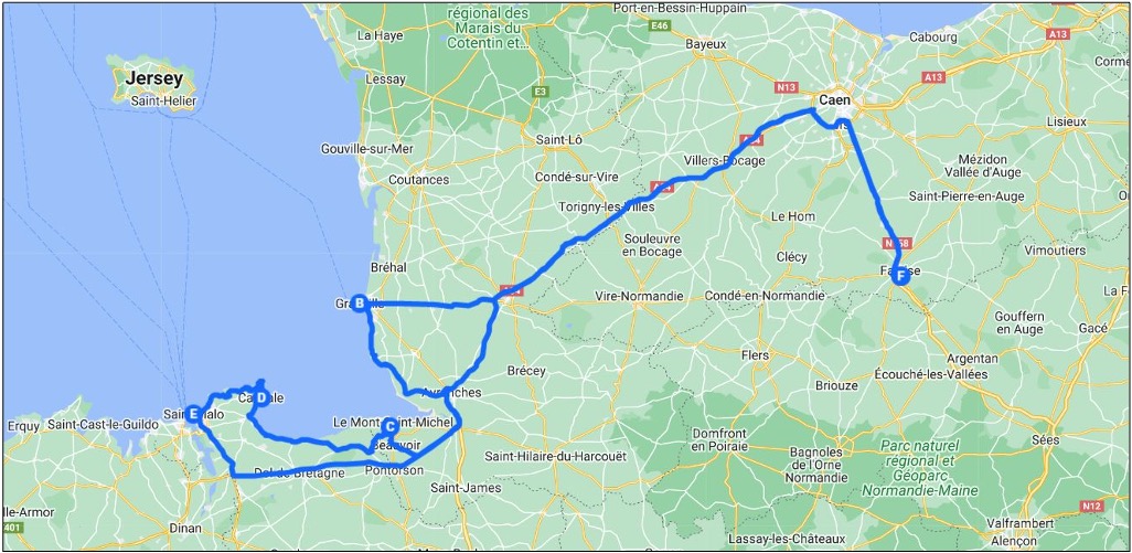 roadtrip van bretagne normandie