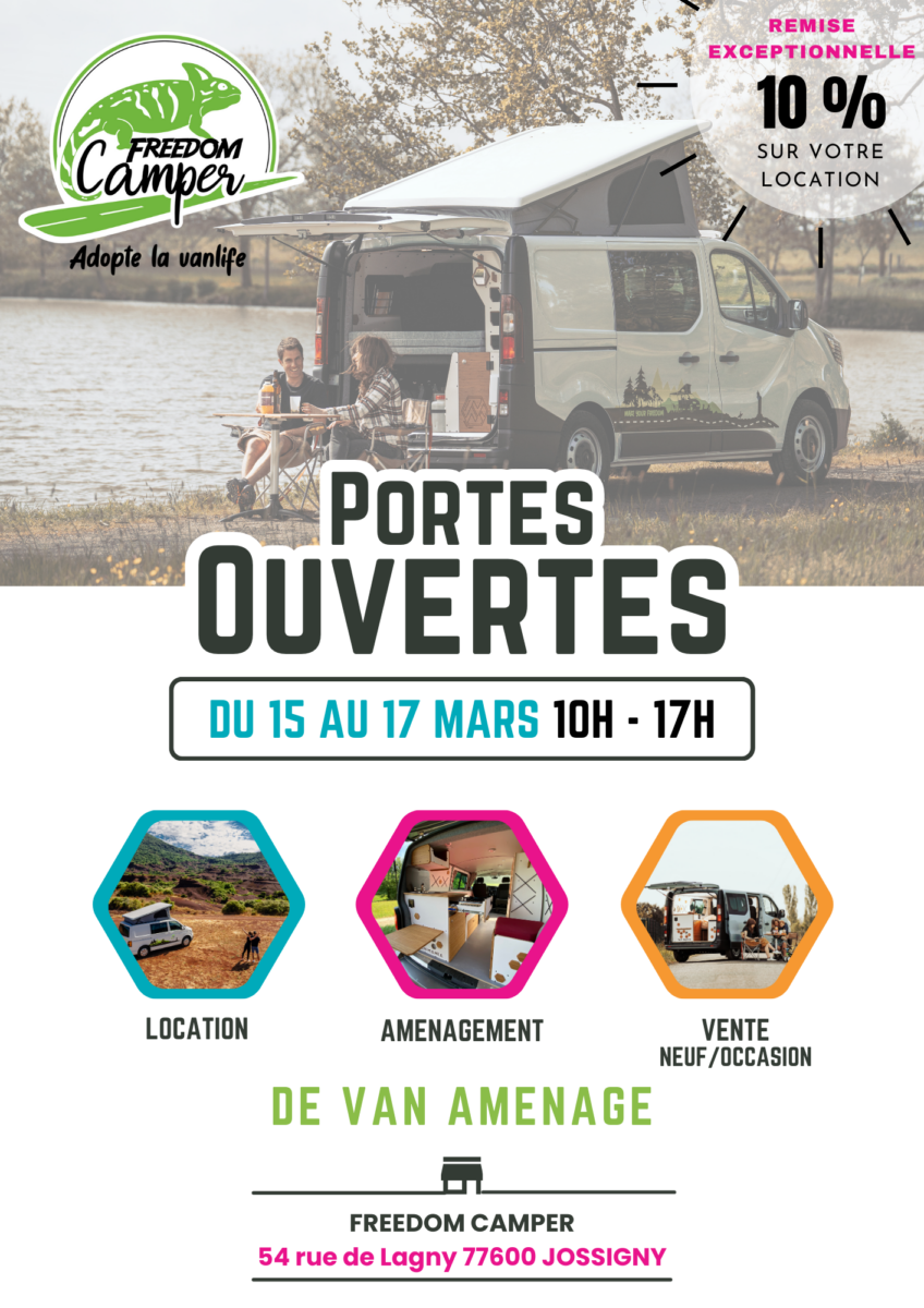 Portes ouvertes de l'agence Freedom Camper Paris à Jossigny