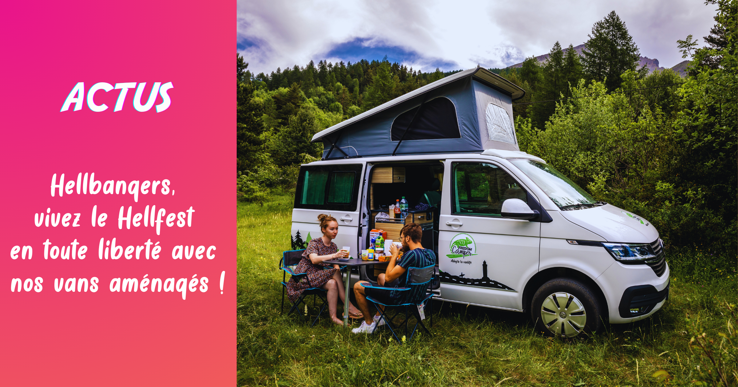 hellbangers, vivez le hellfest en toute liberté avec nos vans aménagés