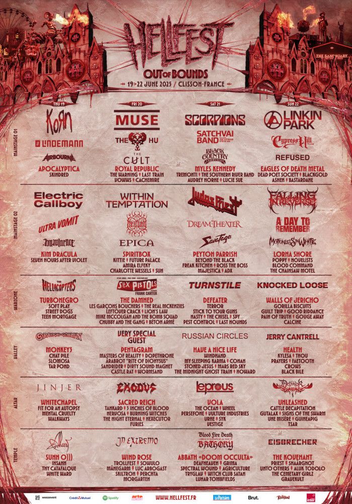Programme Hellfest festival