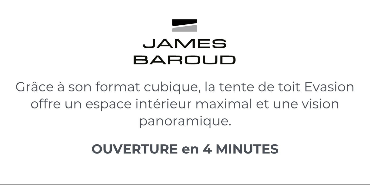 tente de toit evasion